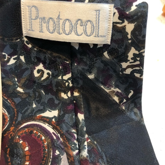 Mens Vintage Neckties 3 Ties Protocol Martino Datocci - Picture 4 of 11